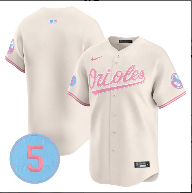 Men Baltimore Orioles blank cream 2024 Nike MLB jersey